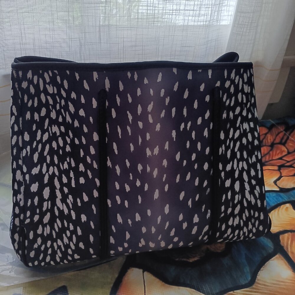 Parker & Hyde The Parker Tote - Fawn - NWT Neoprene Brown Tan - Picture 9 of 10